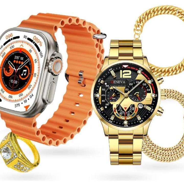 Combo 5 en uno Smartwatch Contesta Inteligente A100