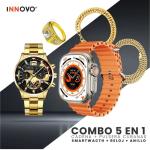 Combo 5 en uno Smartwatch Contesta Inteligente A100